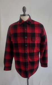 J Crew Factory Herren Büffel kariert Sherpa gefüttert Knopf vorne Jacke Größe Mittel neu mit Etikett - Bild 1 von 8