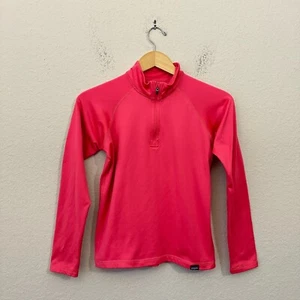 PATAGONIA 1/2-Zip Capilene Baselayer Top Girls Sz XL (14) Pink Heavyweight - Picture 1 of 10