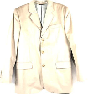 Merona Jacket Mens Sport Coat, Fully Lined 40R, Beige, Tan, Khaki, Lightweight - Picture 1 of 11