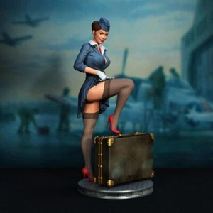 Kit de modelo de impresión 3D Stewardess 1/8 1/6 1/4 sin pintar sin montar GK - Imagen 1 de 4