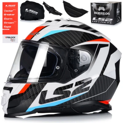 Motorradhelm | LS2 FF800 STORM II Racer | Integralhelm | Helm mit Sonnenblende