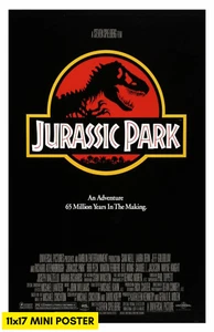 Jurassic Park (1993) Movie Poster 11x17 Dinosaurs Spielberg World - Picture 1 of 1
