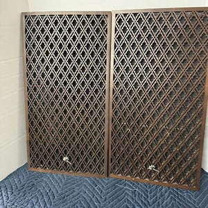 SANSUI SP-2000 PAIR OF ORIGINAL SPEAKER GRILLS - VERY GOOD CONDITION W/SCREWS - Picture 1 of 6