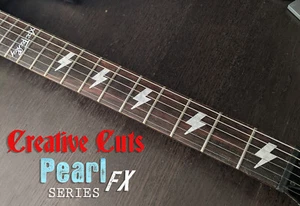 Ace Frehley tienda personalizada Les Paul Lightning Bolt juego de calcomanías con incrustación de fregona 4 guitarras  - Imagen 1 de 8