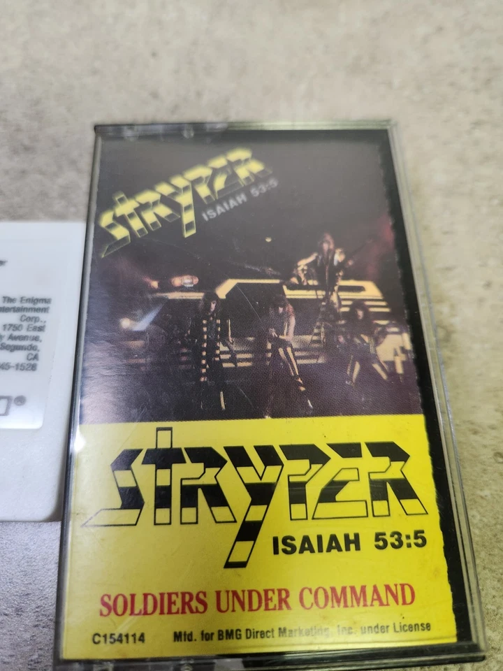 Stryper Isaiah 53:5 Soldiers Under Command 1985 Cassette Tape ***TESTED*** - Image 1 of 2