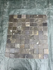 JOB LOT of 90 tiles - Reclaimed Victorian Floor Tile Black 2” x 2” Square - Picture 1 of 3