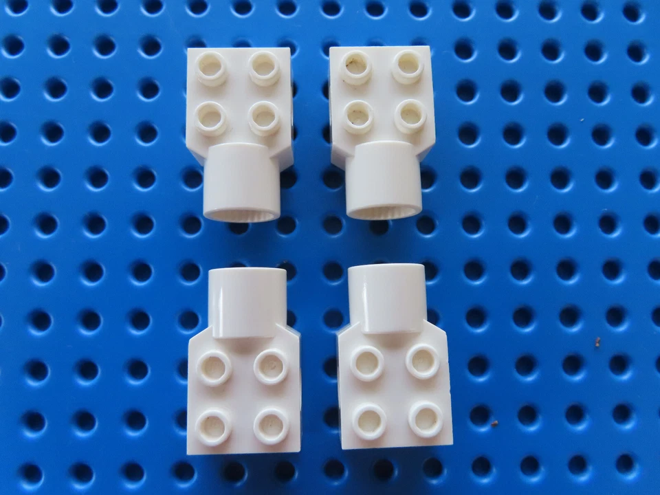 Lego 4 x Technic Stein 2x2 Gelenk Rotation 48169 weiß - Bild 1 von 1