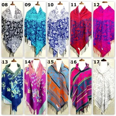 Cachecol xale moda quadrado grande vintage xadrez lã de caxemira macio envoltório quente - Imagem 1 de 4