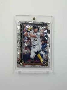 RHYS HOSKINS 2025 Topps Series 1 Diamante Foil / Refractor 93 Milwaukee Brewers - Bild 1 von 2