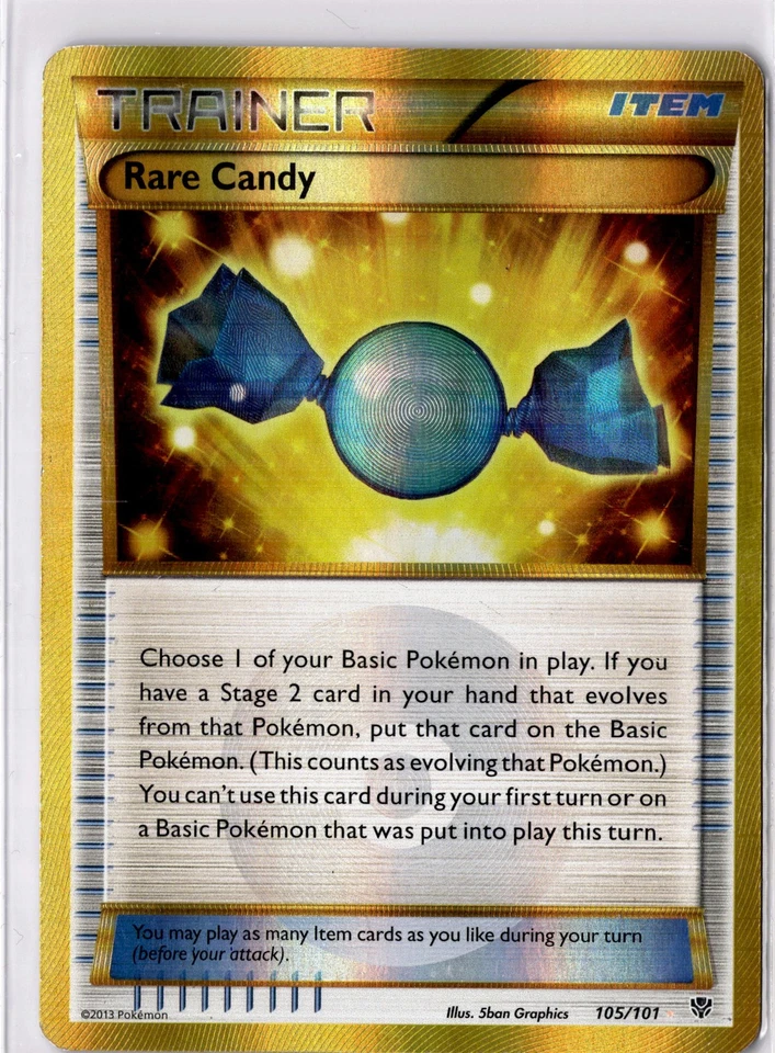Pokemon Plasma Blast #105/101 Rare Candy (105 Secret Rare) - Image 1 of 2