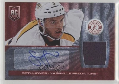 2013 Totally Certified Platinum Red Jerseys /50 Seth Jones #241 Rookie Auto RC - Image 1 of 2