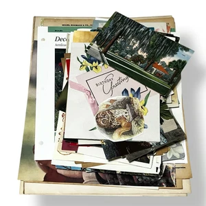 100+ piece Ephemera Lot 14 Collage Crafting Junk Journals Scrapbooking - Picture 1 of 7