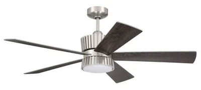 Craftmade TRY525 Theiry 52" 5 Blade Indoor Smart LED Ceiling Fan - Nickel - Image 1 of 4