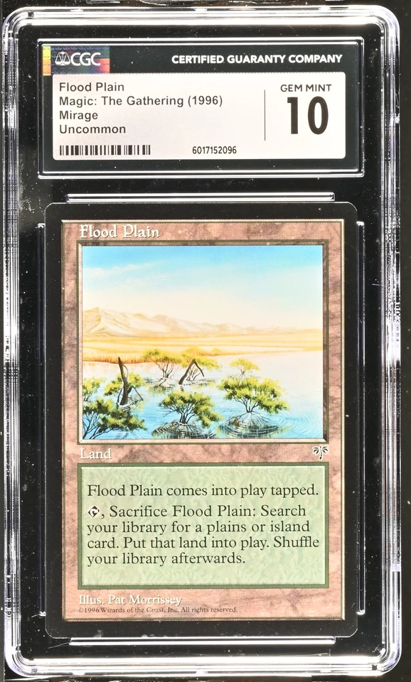 FLOOD PLAIN Mirage CGC 10 Vintage MTG [Nostalgium] - Image 1 of 2