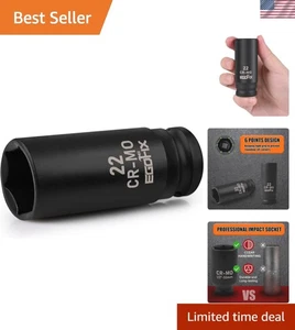 Professional 22mm 1/2'' Drive Deep Impact Socket - Rust-Resistant CR-MO - Bild 1 von 8