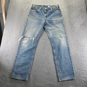 Vintage Levi's 505 Jeans Herren 36x34 Blau Baumwolle Denim Straight Faded Distressed - Bild 1 von 9