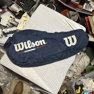 Wilson Staff Racquet Bag Blue Shoulder Strap - Picture 1 of 5