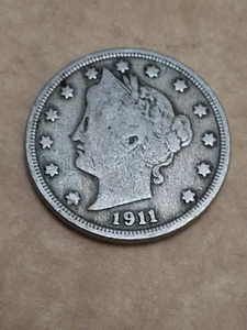 1911 Liberty V Nickel G/VG Circulated But Still A Nice Coin! VN434 - Picture 1 of 2