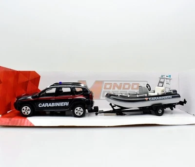 Modellino auto Jeep renegade + gommone CARABINIERI scala 1:43 diecast modellismo - Immagine 1 di 2