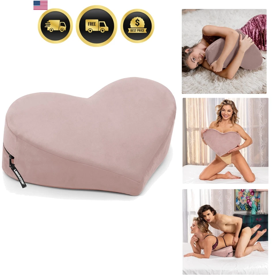 Sensual Positioning Pillow Heart Wedge Sex Support Wedge Foam Cushion - Image 1 of 4