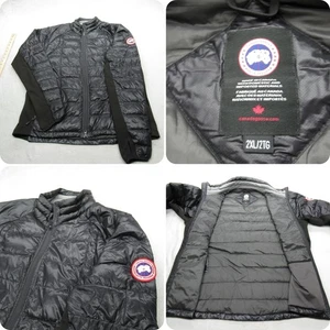 Canada Goose Down Jacket Mens 2XL Black Graphite HyBridge Lite Full Zip READ - Picture 1 of 19