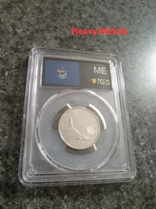 2003-S MAINE Silver Proof Quarter PR70 PCGS FLAG LABEL NICE LOW PRICE!! - Picture 1 of 6