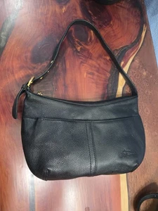 Spalla hobo Stone Mountain in pelle nera bronzata oro ferramenta - Foto 1 di 7