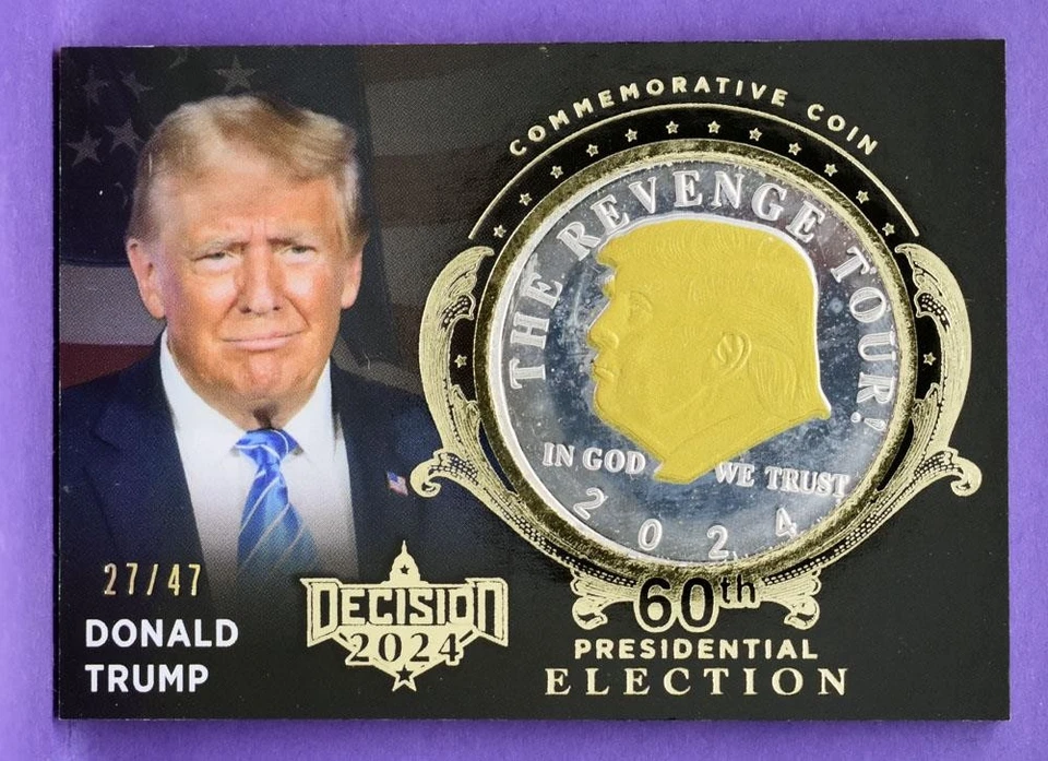 Decision 2024 Ser. 1 Donald Trump 60TH PRESIDENTIAL ELECTION COMMEM. COIN #TC3 - Image 1 of 1