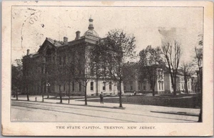 Postal de TRENTON, Nueva Jersey "THE STATE CAPITOL" Street View / 1908 NJ Cancelar - Imagen 1 de 2