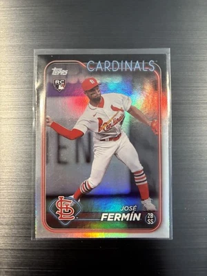 2024 Topps Series 1 - Jose Fermin #305 Rainbow Foil (RC) St. Louis Cardinals  - Image 1 of 2