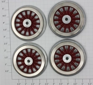 Lionel 33-27-32-31 Red 2-1/2" Std. Gauge Electric Loco Wheels (Set of 4) - Picture 1 of 2