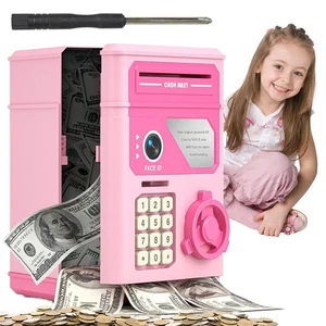 Elektronischer ATM Geldautomat Spardose für Kinder Tresor mit Passwort Safe DE - Bild 1 von 21