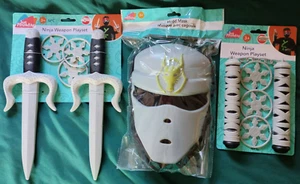 Just Pretending Ninja Waffe Spielset 10 tlg Waffenset & Haubenmaske - Bild 1 von 10