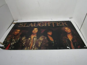 S OLD VINTAGE SLAUTER CONCERT ROCK N' ROLL POSTER HEAVY METAL - Picture 1 of 5