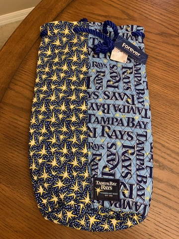 NEW MLB Tampa Bay Rays Quilted Cloth Cinch Sack, Backpack, Forever Collectibles Cover