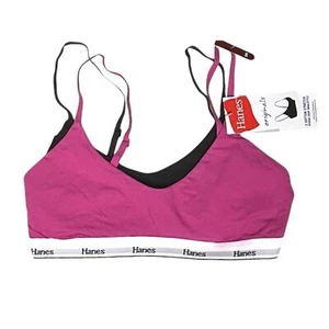 Bralette triángulo elástico Hanes Originals para mujer 2pk - Imagen 1 de 9
