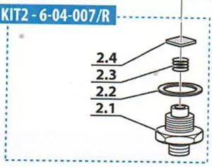 Coltri KIT 4. Stufe MCH6 ICON Kopf (KIT TESTA 4°STADIO) Reparatur-Kit - Bild 1 von 2