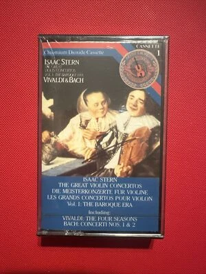 Issac Stern The Great Violin Concertos Vol 1 (1986, Cassette) Vivaldi & Bach - Image 1 of 2
