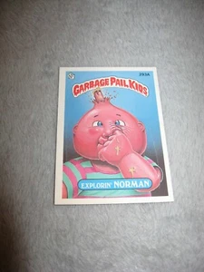 Garbage Pail Kids 1987 NORMAN ~ Explorin' Norman Name Sticker Topps 293a Card A - Imagen 1 de 2