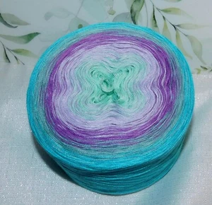 Bobbel Farbverlauf*Wasserlilie*4fädig*270g=1000m*Häkeln*Stricken*Wolle*8424 - Bild 1 von 1