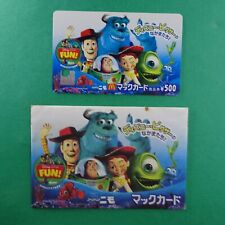 Disney Pixar Fun! MacDonald gift card Used balance 0 Japanese Toy Story + envelo