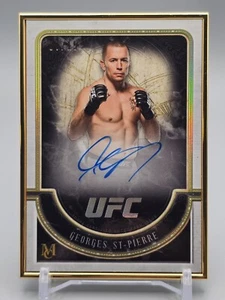 🇨🇦 #/15 2018 Topps UFC Museum Georges St-Pierre GOLD Frame Auto 🇨🇦 - Picture 1 of 3