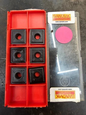 Cantidad 6 insertos de taladro de carburo Sandvik 880 880-0805W08H-P-GM 4024 grado Foto 1 de 2