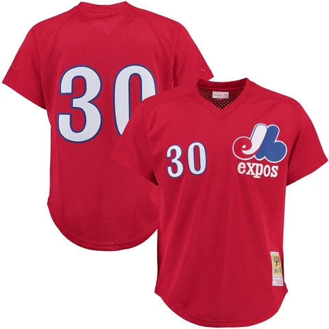 Tim Raines Montreal Expos Mitchell & Ness Batting Practice Jersey - Red Cover