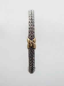 💖🌟Gold/Silver Metal Fashion Bracelet 29719B🌟💖 - Picture 1 of 1