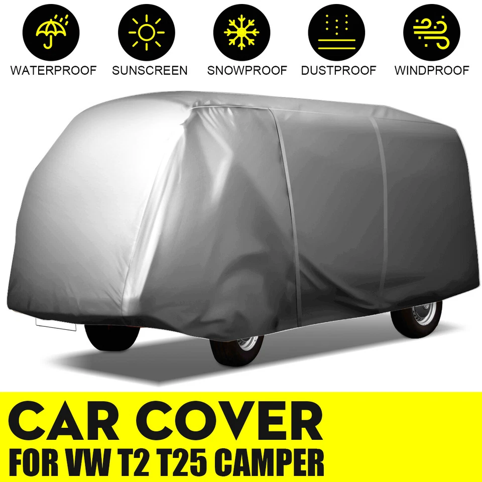 Full Car Cover Waterproof Sun Protection Breathable For  T2 T25 Camper Van - Image 1 of 4