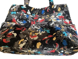 Vera Bradley Large Tote, Splash Floral Print - Picture 1 of 6