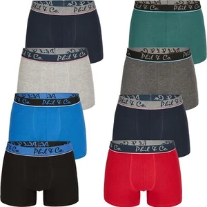 PHIL & Co Berlin 8 Pack Herren Boxershort Jersey desortierter Farbmix - Picture 1 of 2