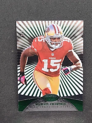 Michael Crabtree 2013 сертифицированный платиновый зеленый 3/5 #137 SSP Niners - Изображение 1 из 3