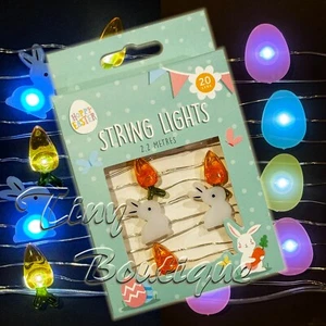 Ostern Micro Draht Lichterkette LED Girlande Dekoration Batteriebetrieben 2,2m - Bild 1 von 5